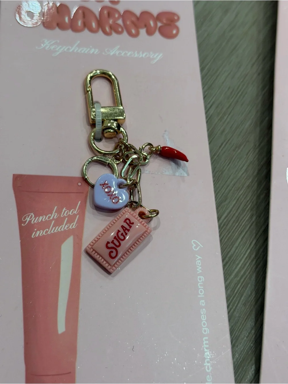 Studio Artifact Lip Charm Keychain Accessory - NWT 4pcs lot